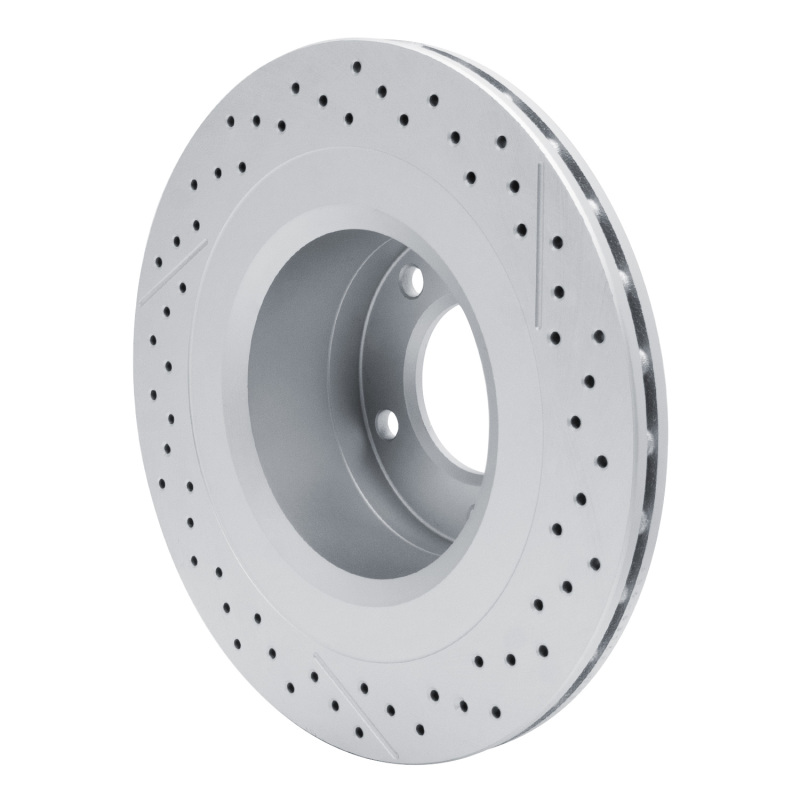 Mercedes-Benz G65 AMG Brake Rotor (1) - Rear - R1 Concepts - GeoSPEC Coated Rotor - Drilled and Slotted - `13-`18